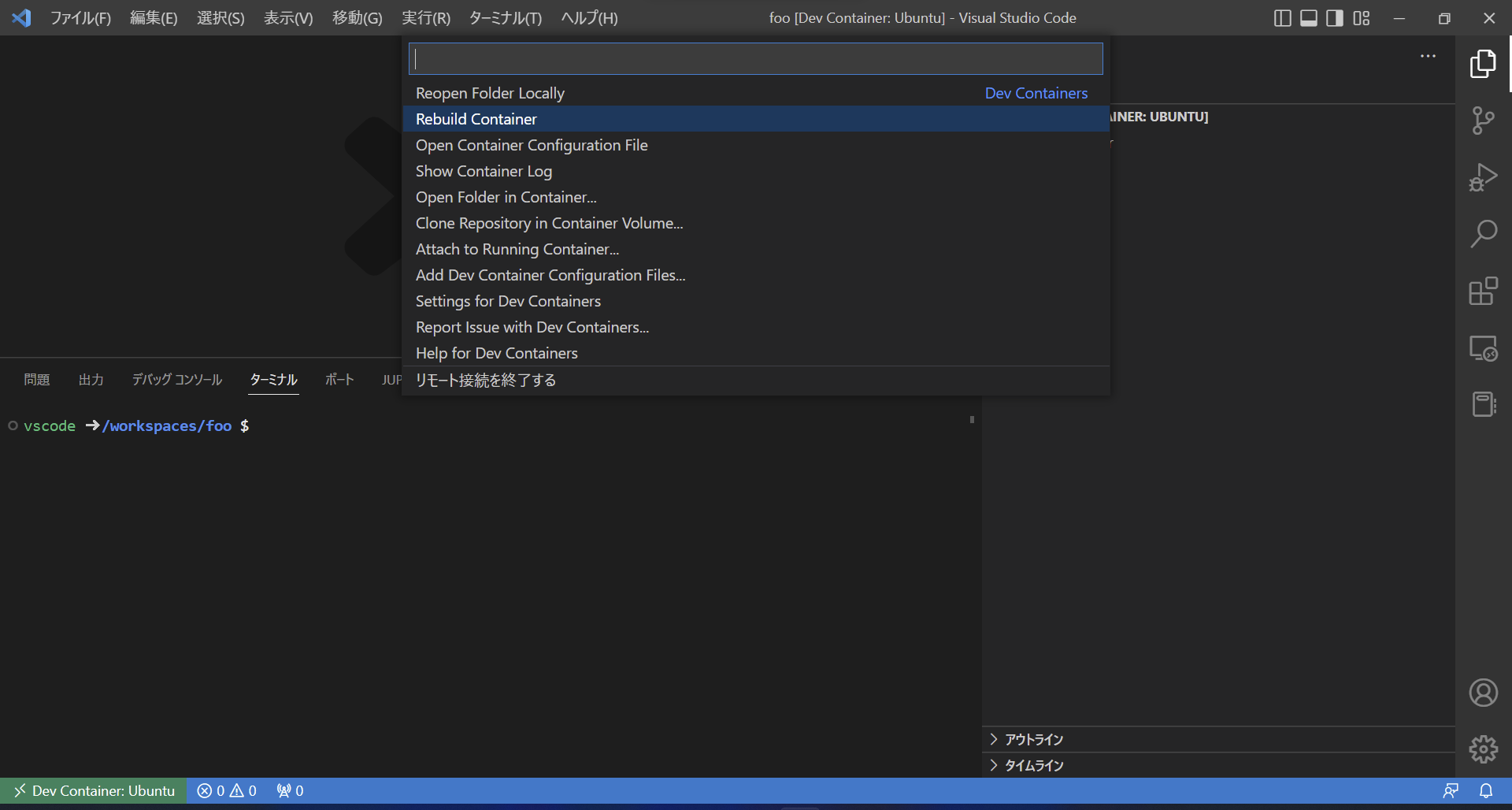 rebuild_devcontainer